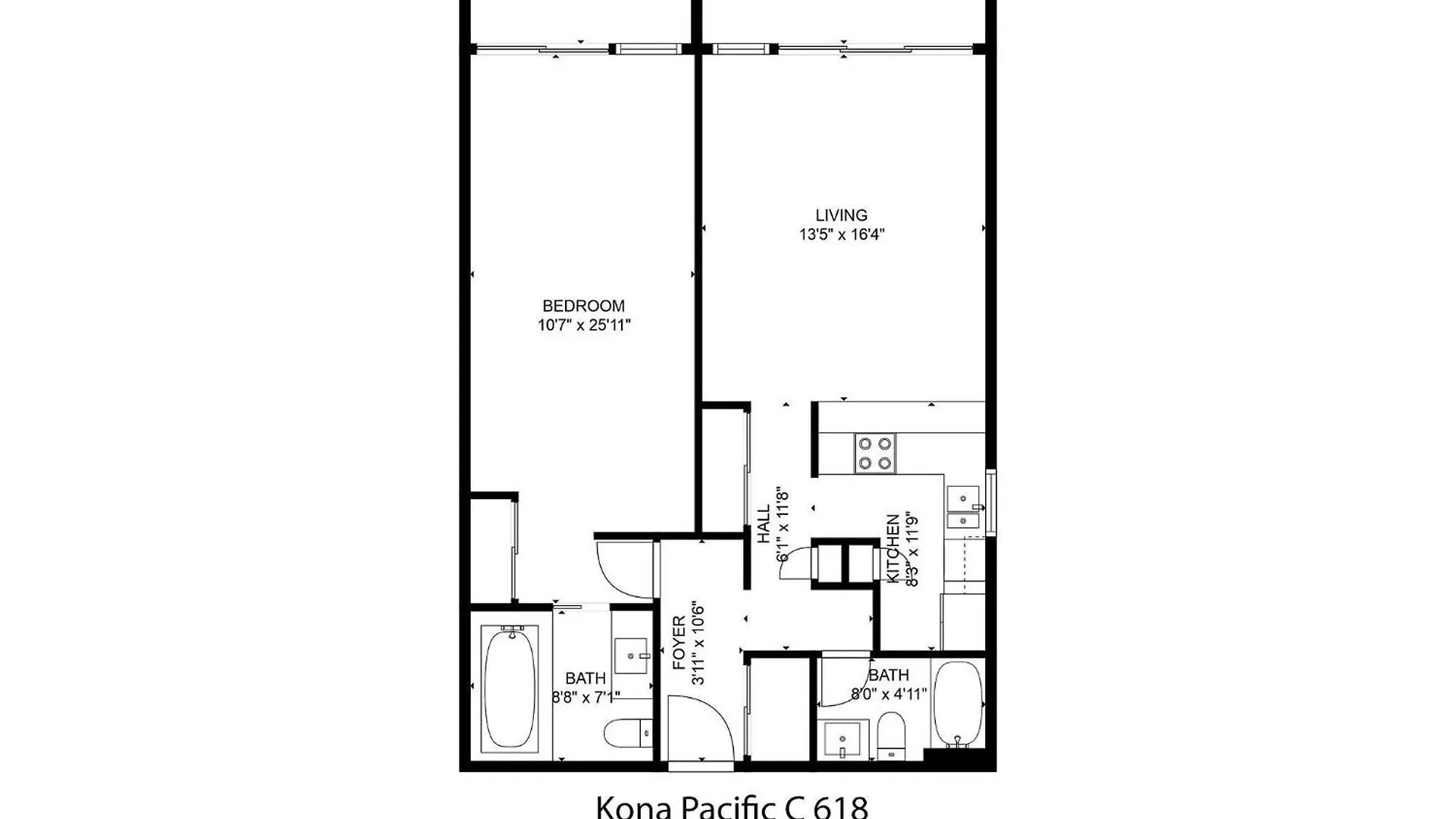 Kona Pacific C618 Top Fl Seaview With Ac, Elevator كايلو كونا 0*, كايلو كونا الولايات المتحدة الأمريكية